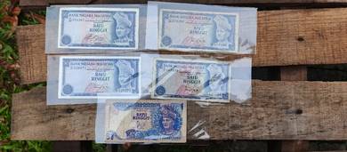 Antik duit kertas lama malaysia rm1