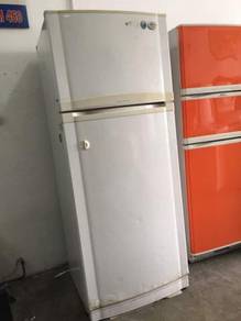 Fridge Refrigerator White LG 2 Doors Peti Sejuk