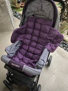 STROLLER BAYI COMBI – RODA 360* rotation 💜🖤