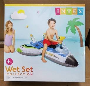 Swim Pool Ride-On Float GUN AIR PLANE. PELAMPUNG
