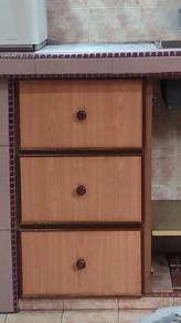 Kitchen cabinet, chipboard doors with wood frames