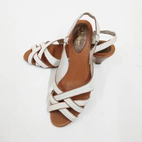 Cole Haan Strappy Sandals Heels White