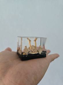 mini Samurai Kabuto in Epoxy display decoration Ornament