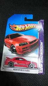 Hotwheels Nissan Skyline GT-R R34 red not Tomica