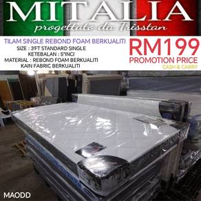 Tilam Single Rebond Foam Berkualiti | Perabot Sale