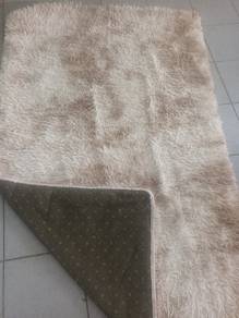 brown grey rugs 2 pcs 