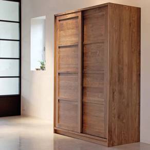Teak Wood Wardrobe – 2 Door