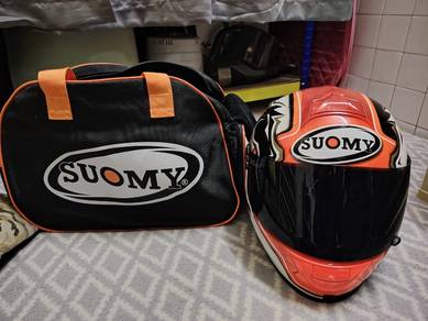 Suomy Ducati Helmet & Dainese boots with bag