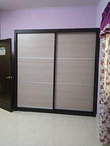Almari baju sliding 8x8ft/ Sliding door wardrobe
