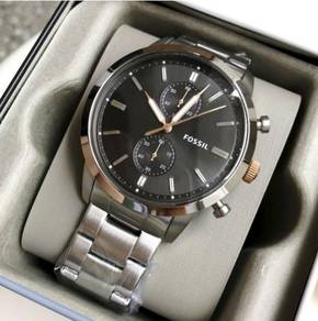 Fossil Townsman Chronograph Silver-Tone Stainless