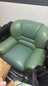 Leather single sofa