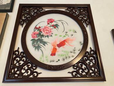 Embroidery wall art
