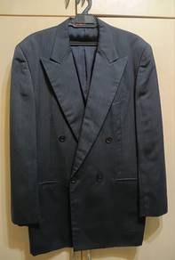 Custom Navy Pinstripe Double-Breasted (Size 42R/L)