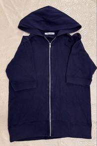 Blue Hoodie Zip Maple Creeks