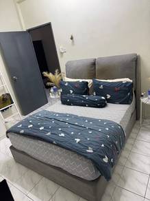 Bedframe dan Tilam Queen Size
