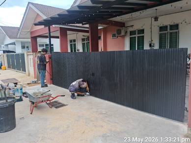 pintu pagar folding 