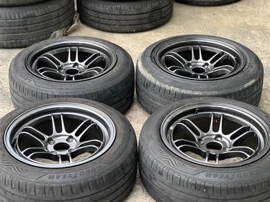 Sport Rim 15 Second Enkei RPF1 Rota Siap Tayar Sec
