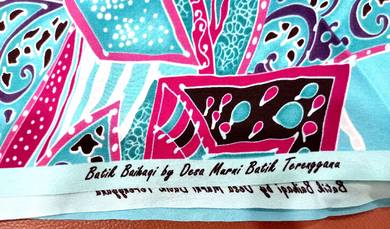 Light blue batik cloth by Desa Murni Batik