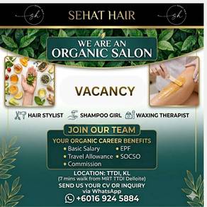 Organic Salon Vacancy