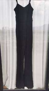 Shein Black Spaghetti Strap Jumpsuit