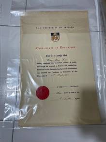 (FIRST BATCH) UM Certificate after independence