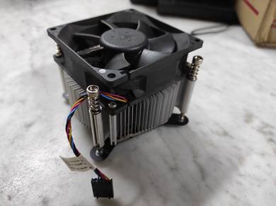 CPU Heatsink, desktop fan, sata cable, power cable