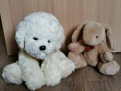 Dog and bunny toys