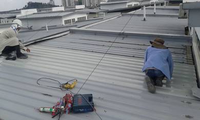 Khidmat Kerja Bumbung Pasang Awning Waterproofing