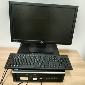 Monitor, CPU and keyboard 
