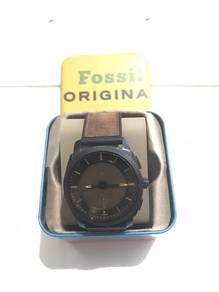 Fossil Gen 5 Smartwatch Black Case Brown Leather