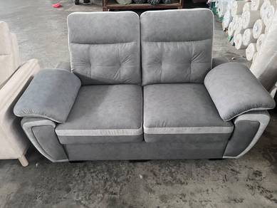 Sofa Moden Fabrik Dua Warna (Set 3+2) 