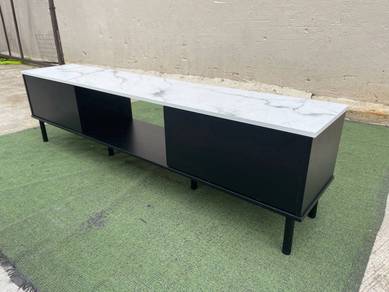 TV035BW  NEW * Almari  TV Cabinet L.5' Black White