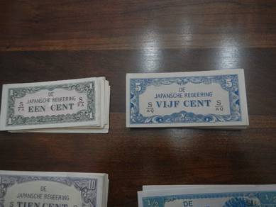 Netherlands Indies 1 Cent S FA & 5 Cent S AQ
