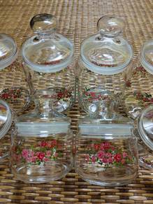 Glass Traditional Cookie Kuih Raya Jar (Short)