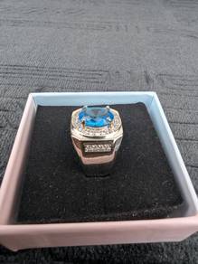 Cincin Permata Blue Topaz