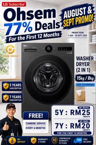 Promosi Merdeka Washer Dryer LG