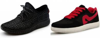 COMBO 02 : [2-In-1] SNEAKERS CASUAL KASUT SHOES