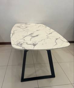 6ft Marble Dining Table Meja Makan