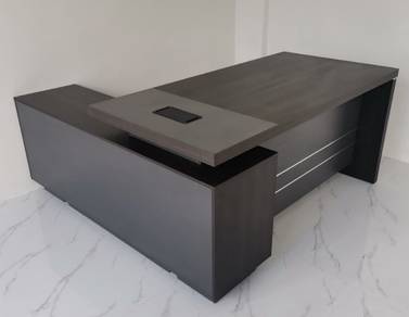 Executive Director Table Set with Side Cabinet