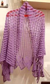 Crochet Purple Shawl