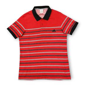 Adidas striped polo Size M