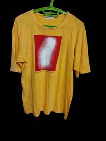 846. 24 HOUR TELEVISION  T-Shirt Yellow NTV SHIRT