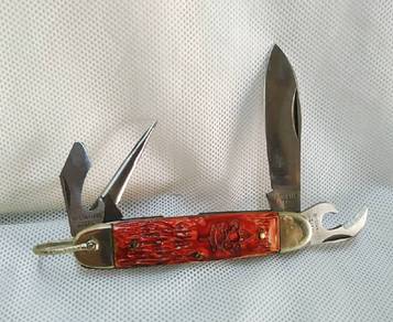 Camping Knife Multi Tool Bottle Opener Scout Type