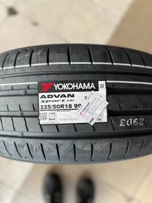 225 50 18 Yokohama Advan Sport V107 TayarBaru 2026