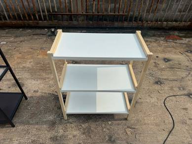 Multipurpose 3 Tier Rack Shelves Side Table Meja