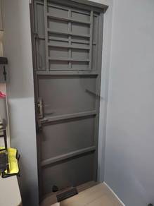 Used Metal Security Door with Grille – Good Condit