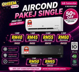 LG Dual Inverter Aircond (SETAPAK)