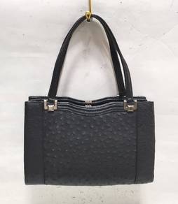 handbag ostrich leather authentic ostrich skin ita