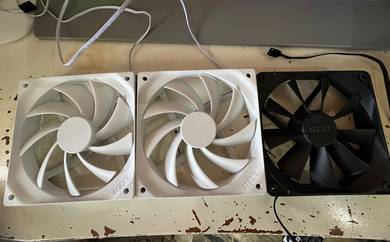 NZXT Desktop Fan White & Black