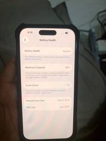 iphone 15 128GB ZP SET harge boleh kurang
